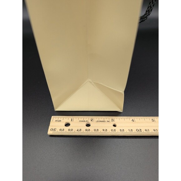 Jo Malone London EMPTY Paper Gift Bag Ivory with Black Handle 7” x 3.5” x 9” EUC - Picture 6 of 7